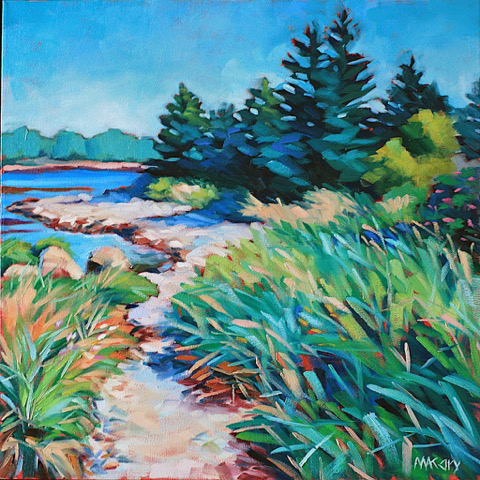 damariscotta grill river carey anne mary island opening courtesy paintings artist traina kim